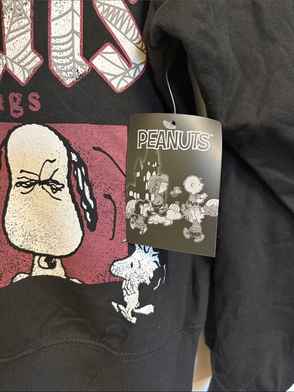 NWT Peanuts 'Season's Creepings' Distressed Vintage Sweatshirt M/L/XL/XXL - Picture 3 of 16
